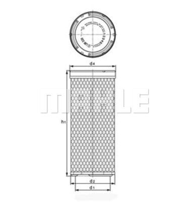 MAHLE Toisioilmasuodatin LXS 255