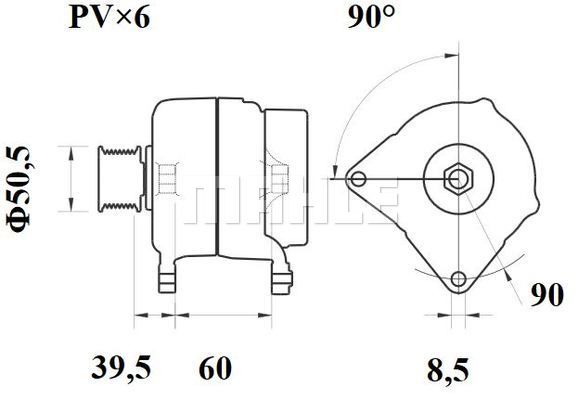 MAHLE Laturi MG 253