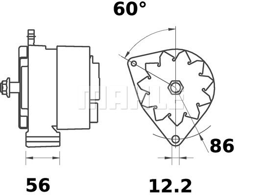 MAHLE Laturi MG 281