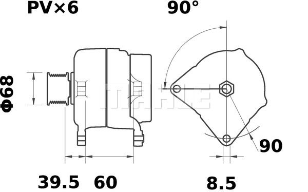 MAHLE Laturi MG 33