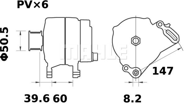 MAHLE Laturi MG 367