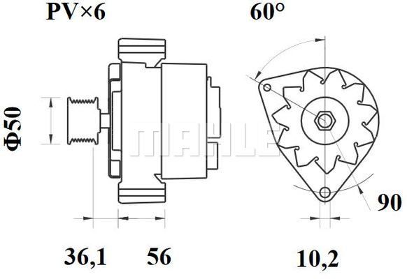 MAHLE Laturi MG 430