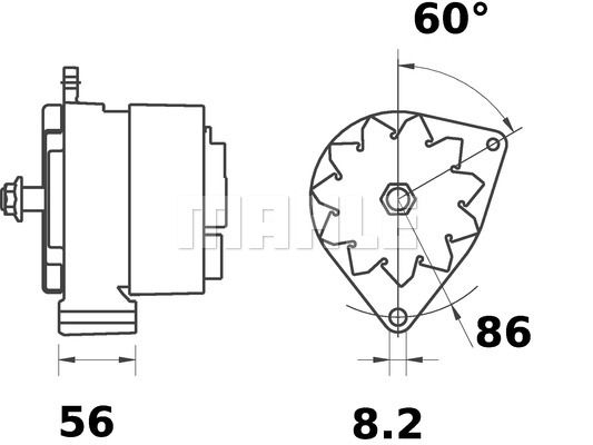 MAHLE Laturi MG 517