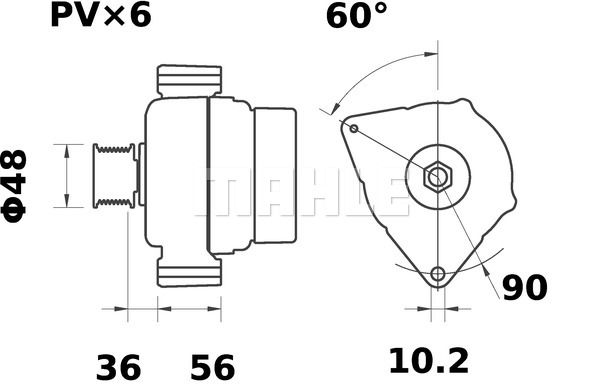 MAHLE Laturi MG 578