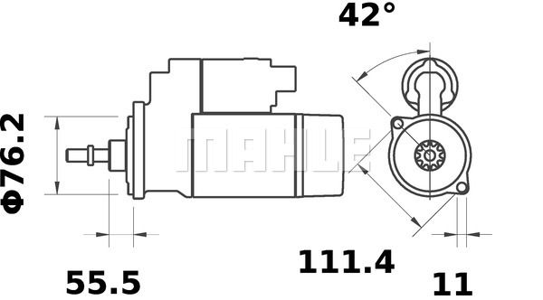 MAHLE Käynnistinmoottori MS 306