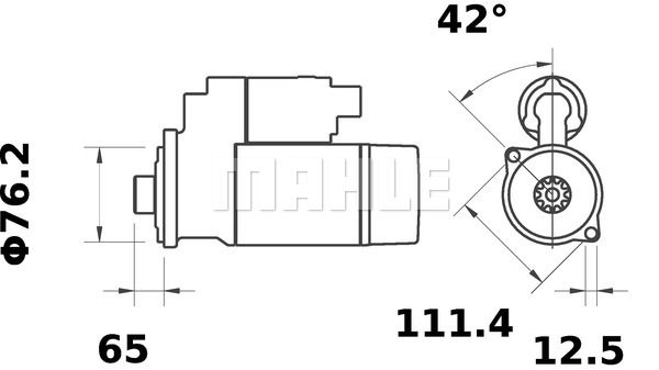 MAHLE Käynnistinmoottori MS 38