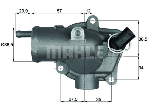 MAHLE Termostaatti, jäähdytysneste TH 11 87