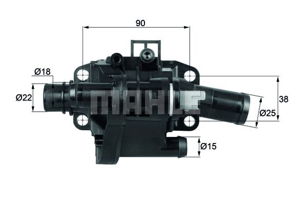 MAHLE Termostaatti, jäähdytysneste TH 41 83