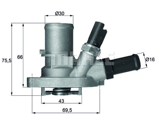 MAHLE Termostaatti, jäähdytysneste TI 149 88