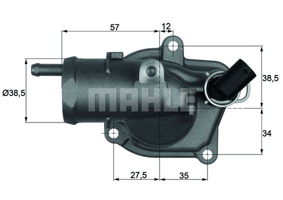 MAHLE Termostaatti, jäähdytysneste TI 31 87