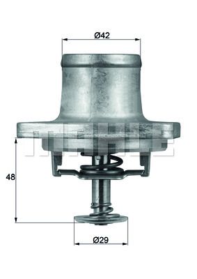 MAHLE Termostaatti, jäähdytysneste TI 48 80D