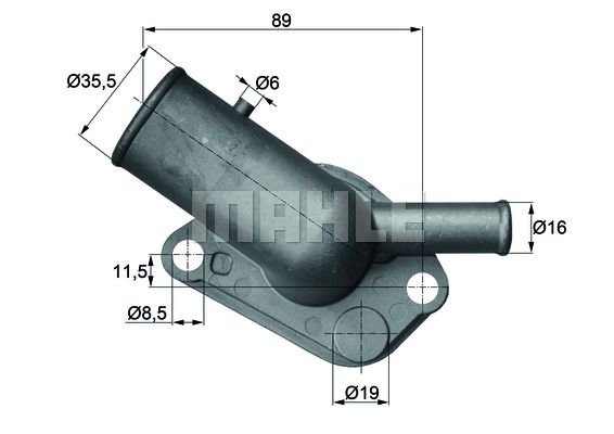 MAHLE Termostaatti, jäähdytysneste TI 64 87D