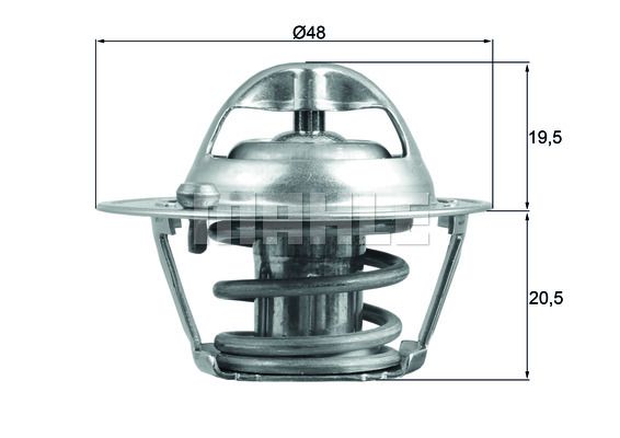 MAHLE Termostaatti, jäähdytysneste TX 204 82D