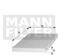 MANN-FILTER Suodatin, sisäilma CU 156 0022-2