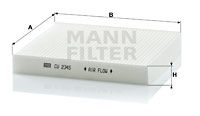 MANN-FILTER Suodatin, sisäilma CU 2345