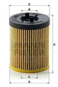 MANN-FILTER Öljynsuodatin HU 611/1 x