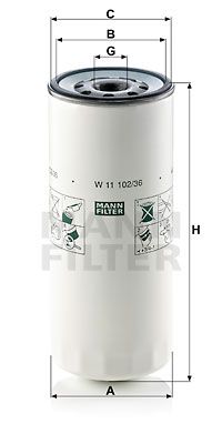 MANN-FILTER Öljynsuodatin W 11 102/36