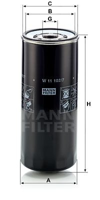 MANN-FILTER Öljynsuodatin W 11 102/7