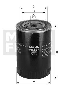 MANN-FILTER Suodatin, työhydrauliikka W 1372