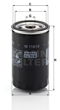 MANN-FILTER Öljynsuodatin W 719/13