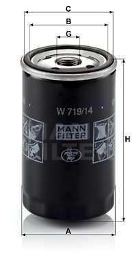 MANN-FILTER Öljynsuodatin W 719/14