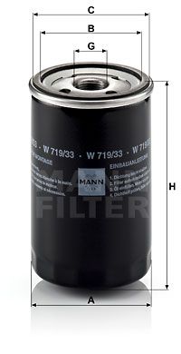 MANN-FILTER Öljynsuodatin W 719/33