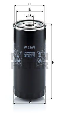 MANN-FILTER Öljynsuodatin W 730/1