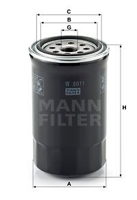 MANN-FILTER Öljynsuodatin W 8011