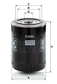 MANN-FILTER Öljynsuodatin W 9066