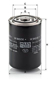 MANN-FILTER Öljynsuodatin W 940/30