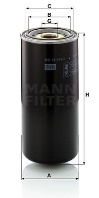 MANN-FILTER Öljynsuodatin WD 13 145/4