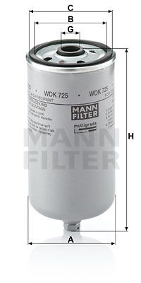 MANN-FILTER Polttoainesuodatin WDK 725