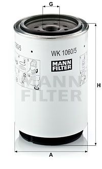 MANN-FILTER Polttoainesuodatin WK 1060/5 x