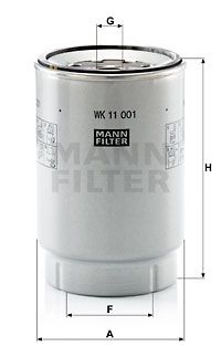MANN-FILTER Polttoainesuodatin WK 11 001 x