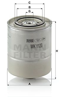MANN-FILTER Polttoainesuodatin WK 1123