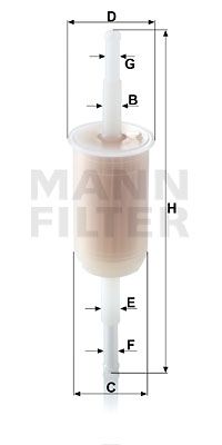 MANN-FILTER Polttoainesuodatin WK 32