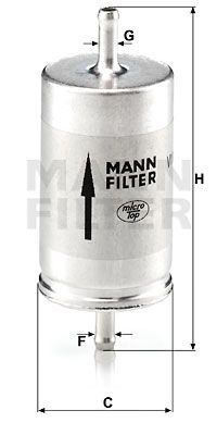 MANN-FILTER Polttoainesuodatin WK 410