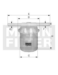 MANN-FILTER Polttoainesuodatin WK 42/80