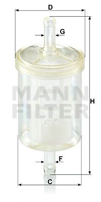 MANN-FILTER Polttoainesuodatin WK 43/13