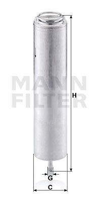 MANN-FILTER Polttoainesuodatin WK 5002 x