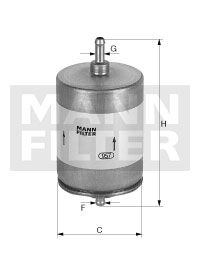 MANN-FILTER Polttoainesuodatin WK 504