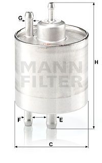 MANN-FILTER Polttoainesuodatin WK 513/5