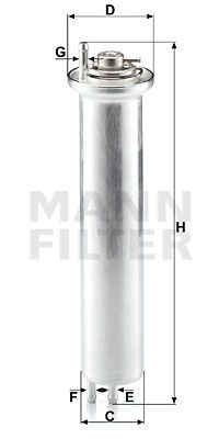 MANN-FILTER Polttoainesuodatin WK 532