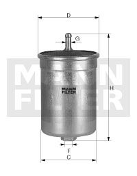 MANN-FILTER Polttoainesuodatin WK 56/3