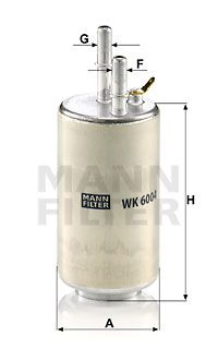 MANN-FILTER Polttoainesuodatin WK 6004