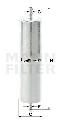 MANN-FILTER Polttoainesuodatin WK 6011