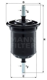 MANN-FILTER Polttoainesuodatin WK 6013