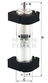 MANN-FILTER Polttoainesuodatin WK 6021