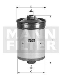 MANN-FILTER Polttoainesuodatin WK 613/2