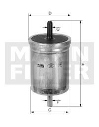 MANN-FILTER Polttoainesuodatin WK 68